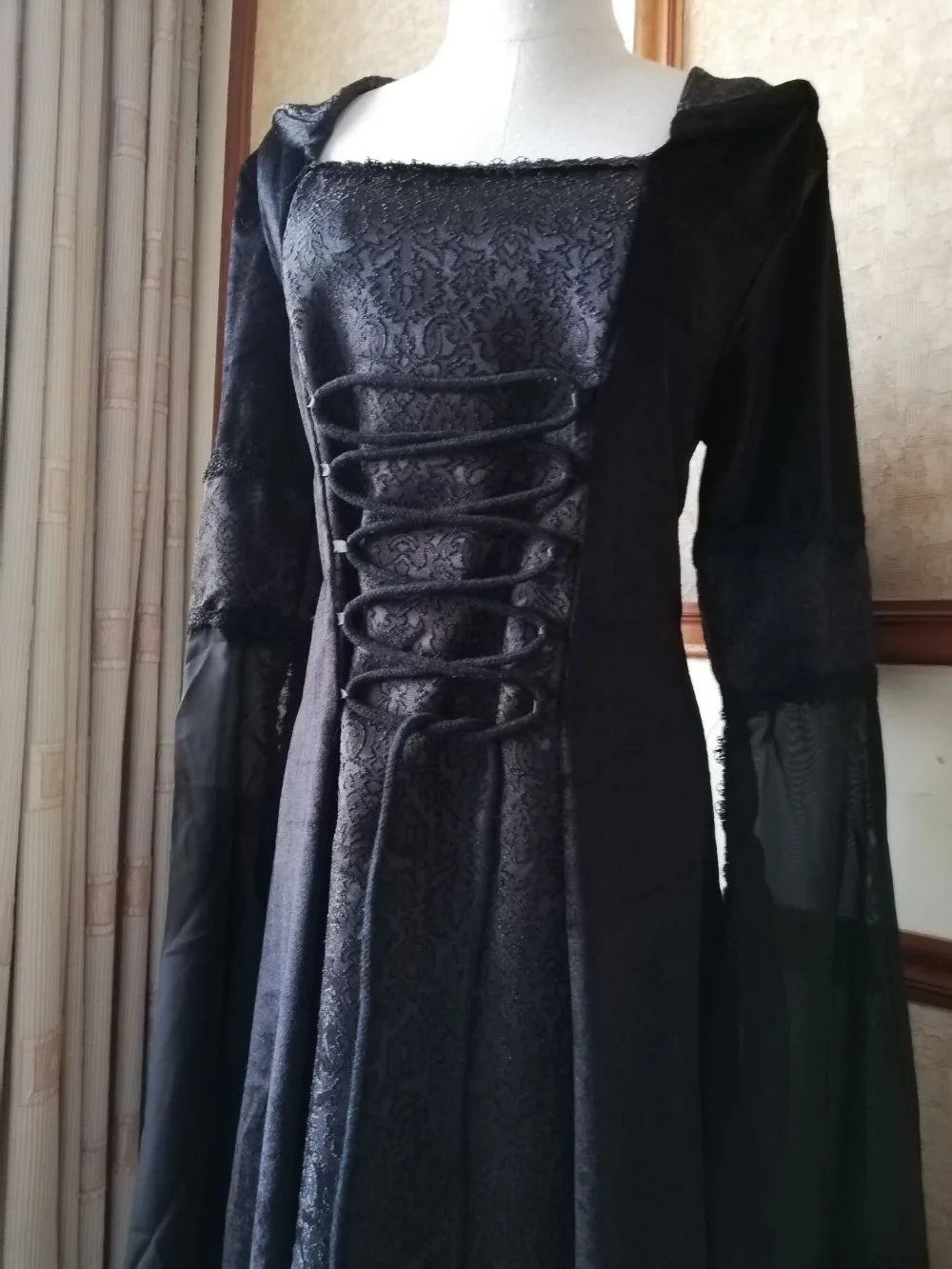 Medieval Renaissance Maxi Train Dress /Cloak for Adult Women 