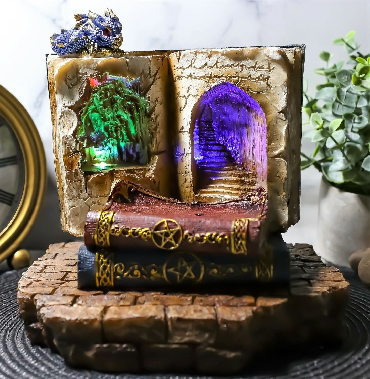 Fantasy Dragons Book of Spells LED Light Display for Miniature Figurines