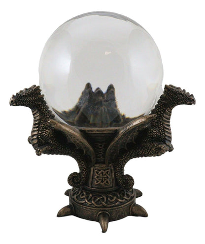 The Celtic Guardian Crystal Ball/Scrying Ball Figurine