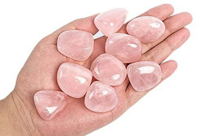 1/2lb Rose Quartz Tumbled Stones for Wicca, Reiki, and Energy Crystal 