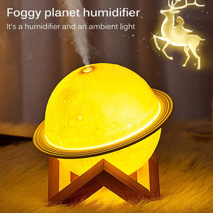 Humidifier, 2 in 1 Moon Night Light & Humidifiers with USB Powered