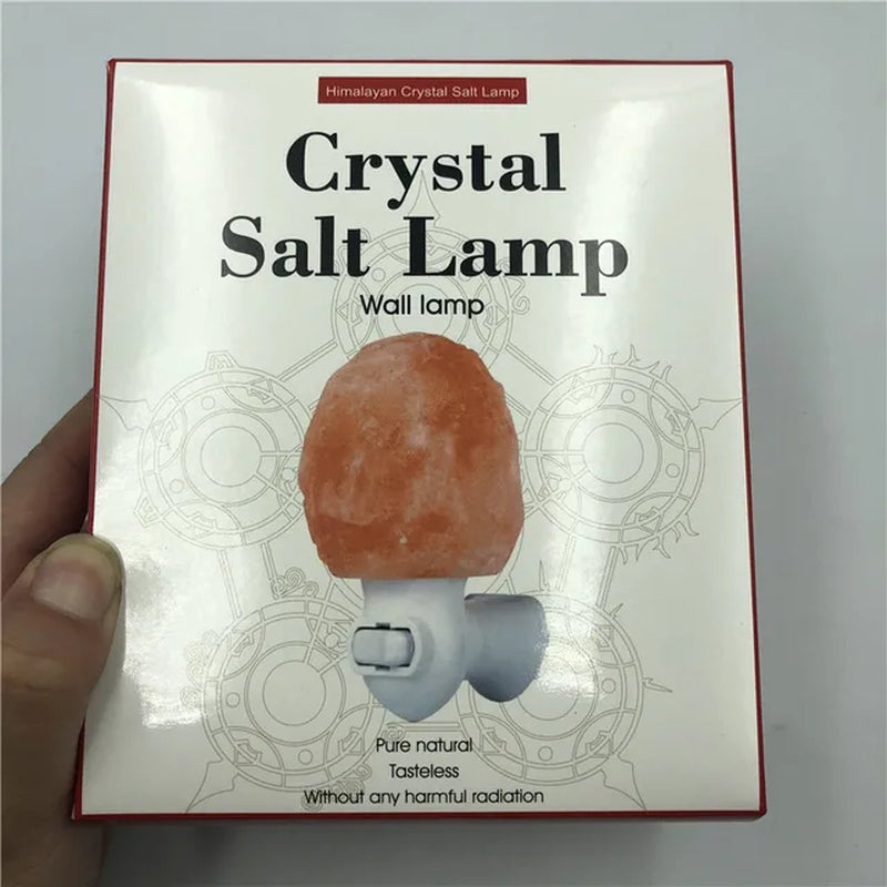 Himalayan Salt Lamp Air Purifying with Plug Release Negative Ions, Warm White