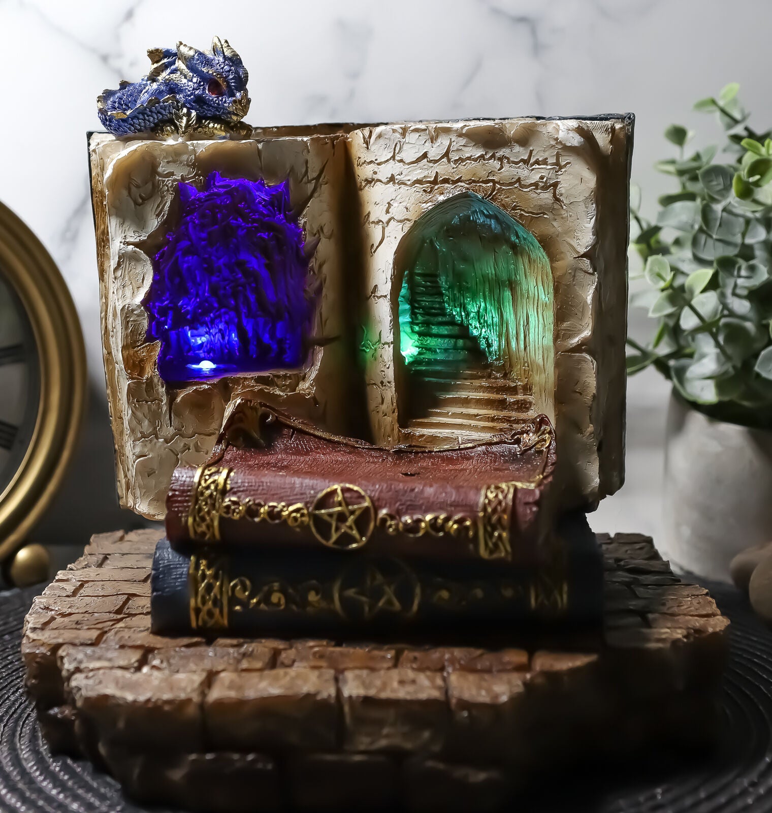 Fantasy Dragons Book of Spells LED Light Display for Miniature Figurines