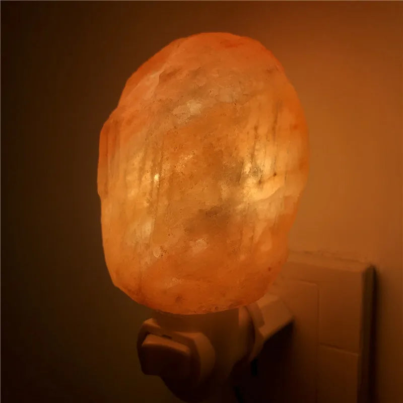 Himalayan Salt Lamp Air Purifying with Plug Release Negative Ions, Warm White