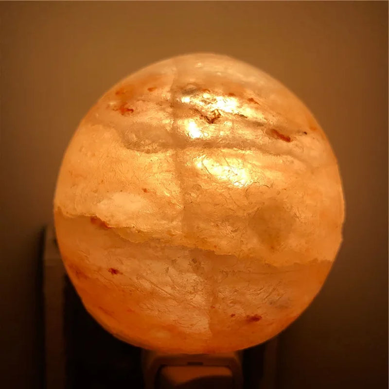 Himalayan Salt Lamp Air Purifying with Plug Release Negative Ions, Warm White