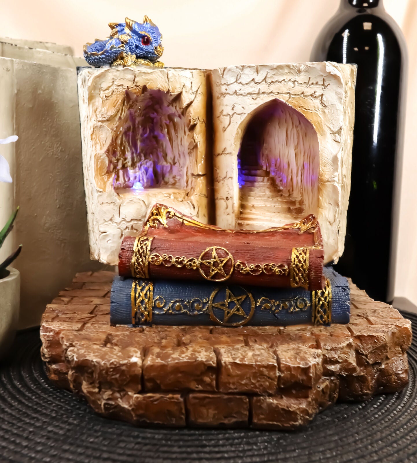 Fantasy Dragons Book of Spells LED Light Display for Miniature Figurines