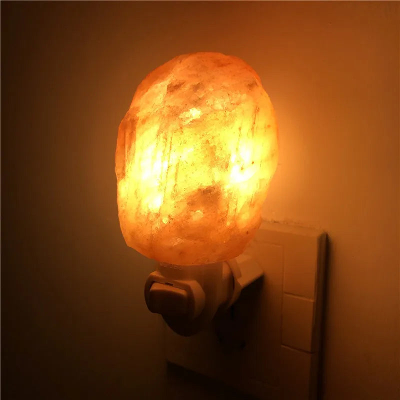 Himalayan Salt Lamp Air Purifying with Plug Release Negative Ions, Warm White